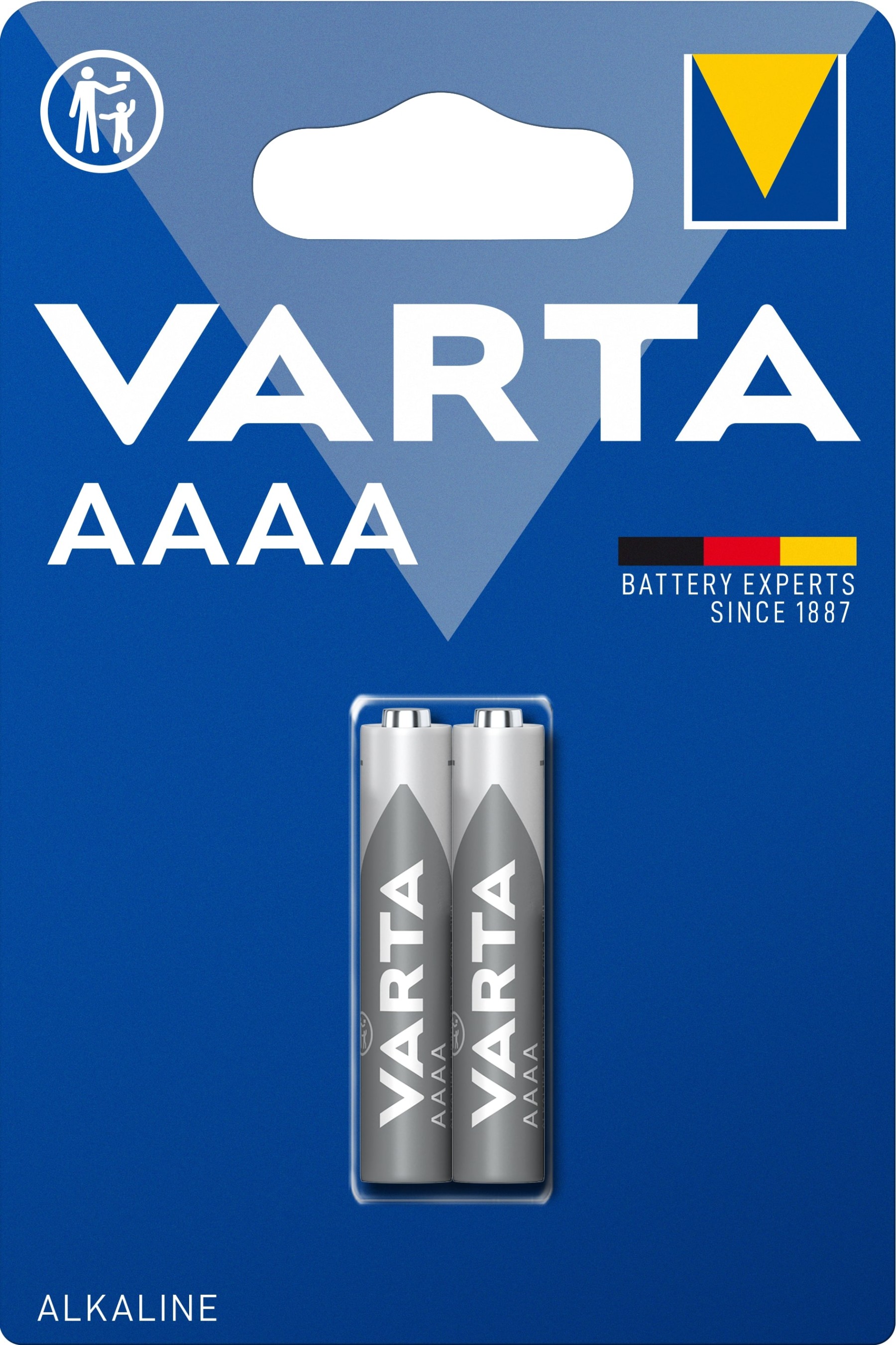 VARTA AAAA/LR61 Alkaline Battery 1.5V Pack of 2